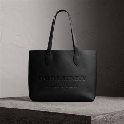 burberry medium embossed leather tote|burberry tote bag nylon.